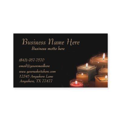 Custom Stylish Black Candles