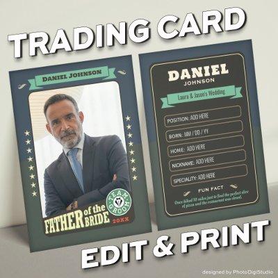 Custom Team Groom Cards Groomsmen Trading Cards