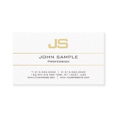 Custom Template Gold Initial Monogram Modern