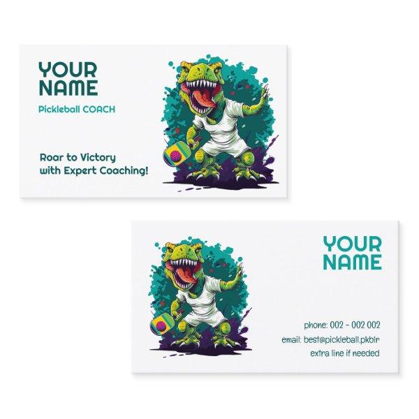 Custom text with t-rex  Pickleball