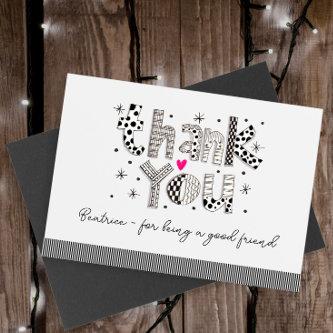 Custom Thank You for Being My Friend Card