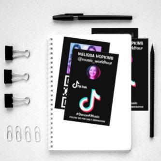 Custom tik tok logo profile picture and QR code