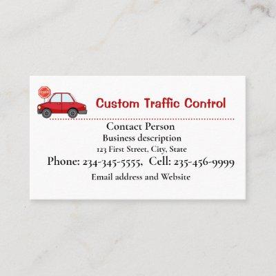 Custom Traffic Control Flag Person Contractor