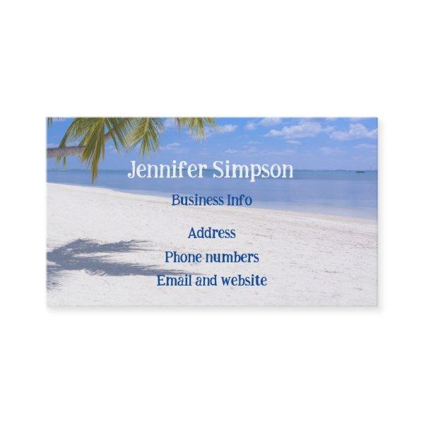 Custom Tropical Beach Ocean Palm Trees
