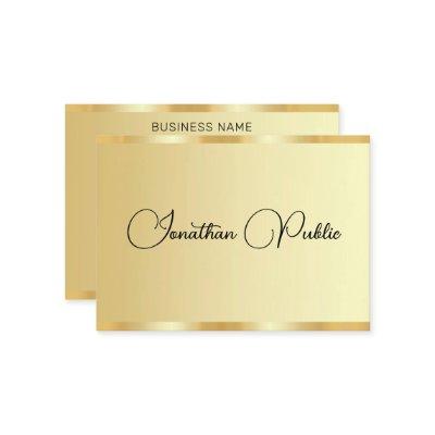 Custom Typography Script Gold Look Professional