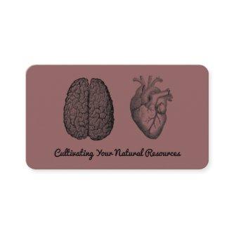 Custom Vintage Human Brain Illustration