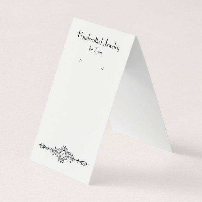 Custom Vintage Parisian Style Folded Earring Cards