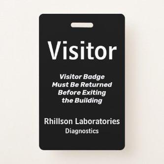 Custom Visitor ID Badge