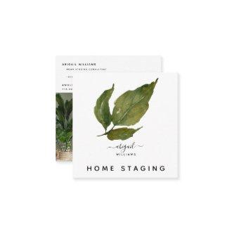 Custom Watercolor Foliage Photo Home Staging Square