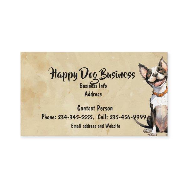 Custom Watercolor Happy Dog Animal Pet Fun