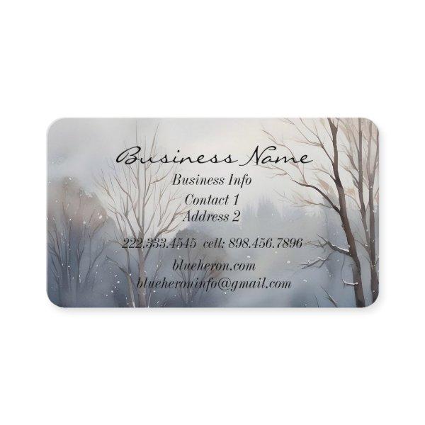 Custom Winter Forest Landscape Scenery Art