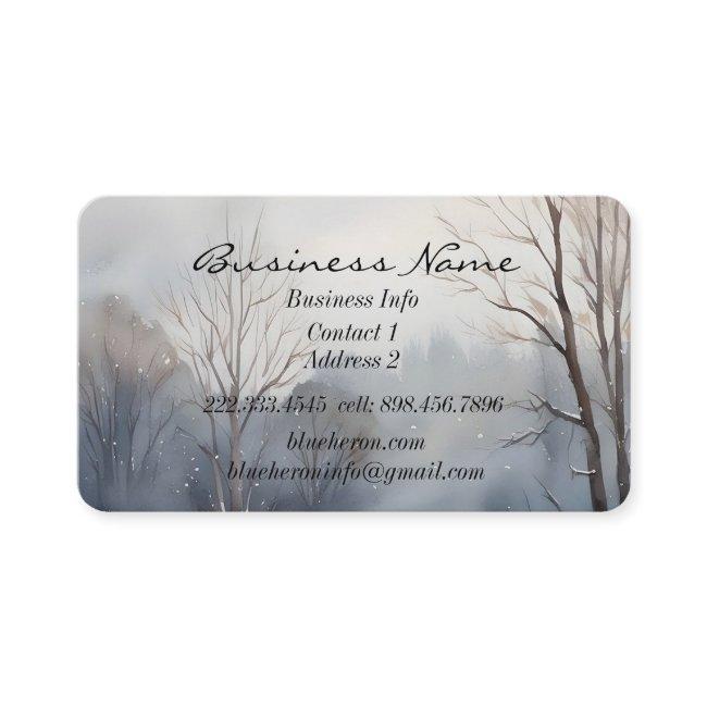 Custom Winter Forest Landscape Scenery Art