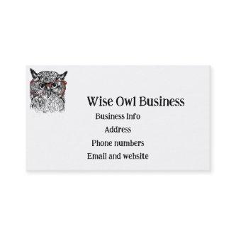 Custom Wise Owl Bird Graphic Art
