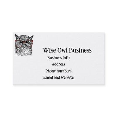 Custom Wise Owl Bird Graphic Art