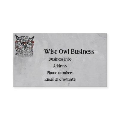 Custom Wise Owl Bird Graphic Art