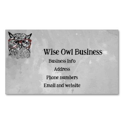 Custom Wise Owl Bird Graphic Art  Magnet