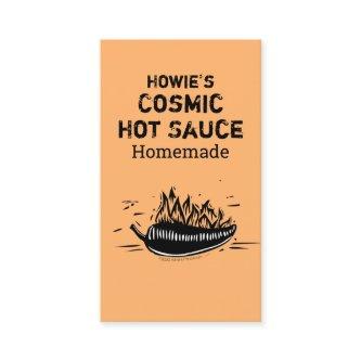 Custom Woodcut Art Chili Pepper Homemade Hot Sauce