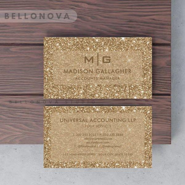 Custom Yellow Gold Glitter Professional