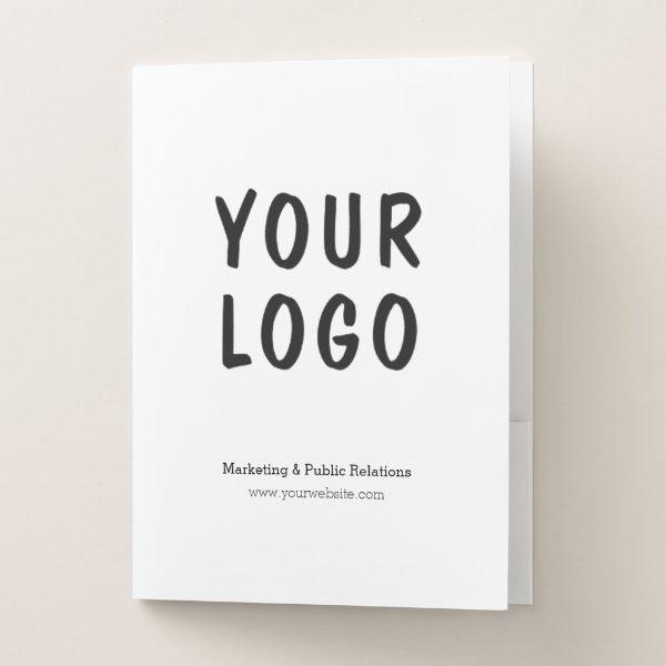 Custom Your Business Logo  Pocket Folder