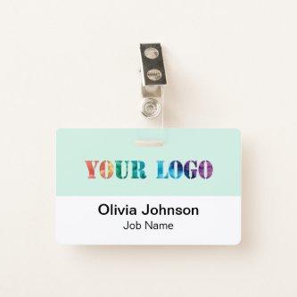 Custom your Company Logo Hard Plastic Name Badge
