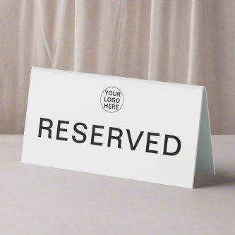 Custom Your Logo l Professional Reserved White   Table Tent Sign