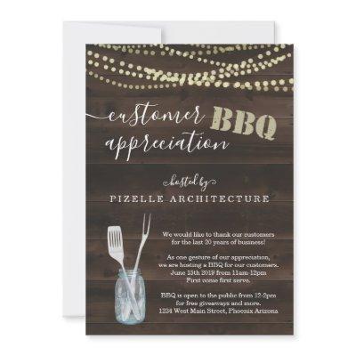 Customer Appreciation Business BBQ Party Invitation