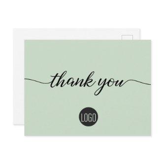 Customer Appreciation Business template Green Postcard