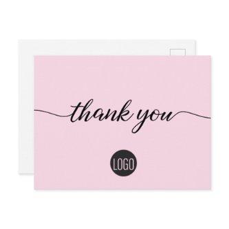 Customer Appreciation Business template pink Postcard