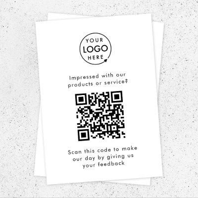 Customer Feedback | QR Code Business Review Enclosure Card