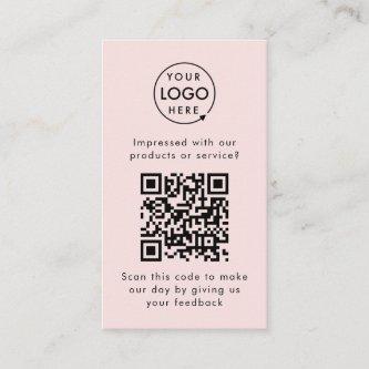 Customer Feedback QR Code Pink Business Review