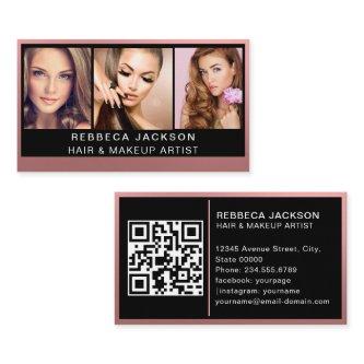 Customizable 3 Photo Salon Makeup Hair stylist