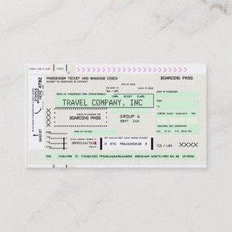Customizable Airline Boarding Pass