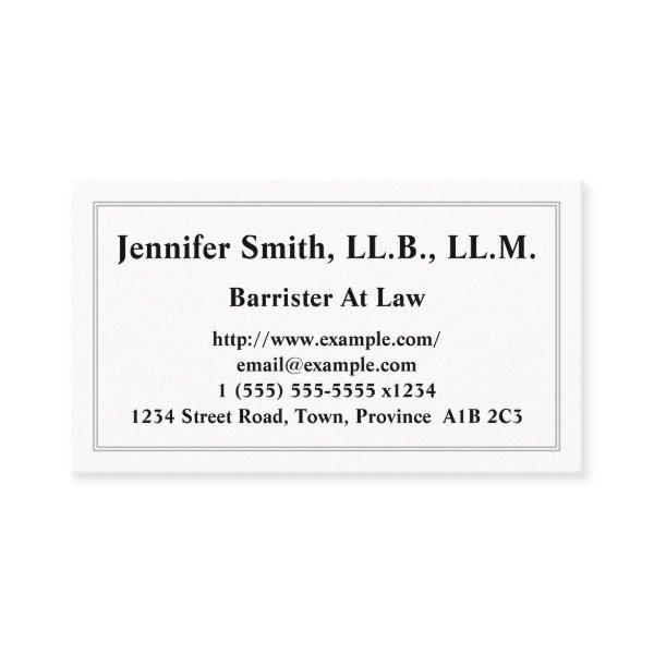 Customizable Barrister At Law