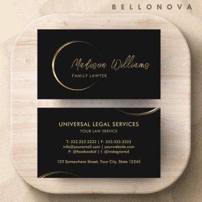 Customizable Black and Gold Professional Business
