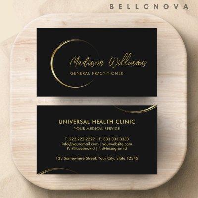 Customizable Black and Gold Professional Business