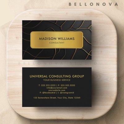 Customizable Black and Gold  Professional