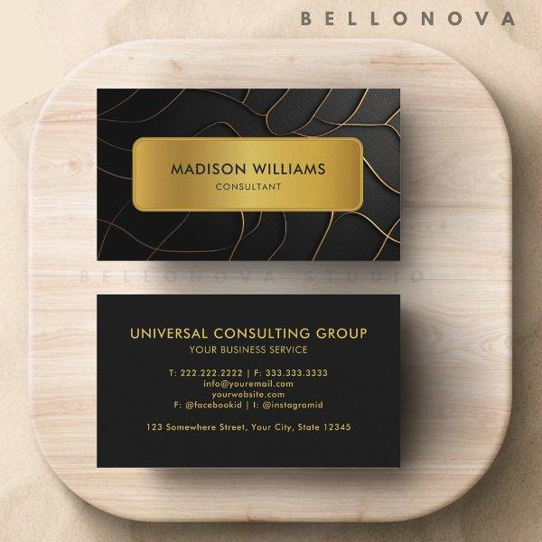 Customizable Black and Gold  Professional