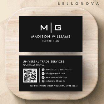 Customizable Black and White Professional