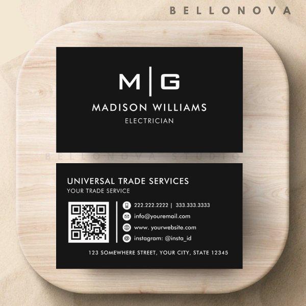 Customizable Black and White Professional
