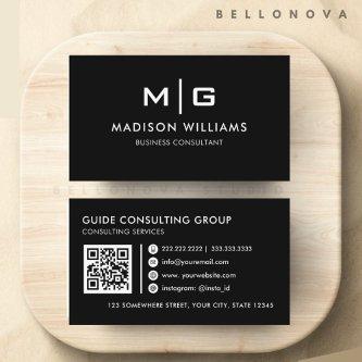 Customizable Black and White Professional