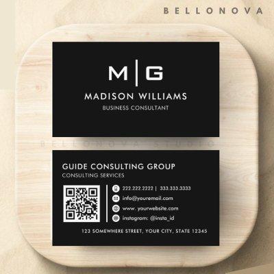 Customizable Black and White Professional