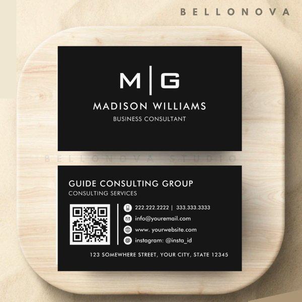 Customizable Black and White Professional