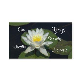 CUSTOMIZABLE BUS.CARD/WHITE LOTUS BLOSSOM.
