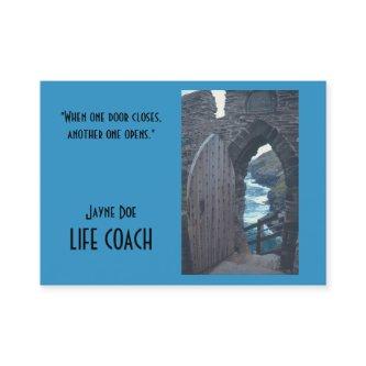 CUSTOMIZABLE BUS.CARDS/ WHEN ONE DOOR CLOSES ANOTH
