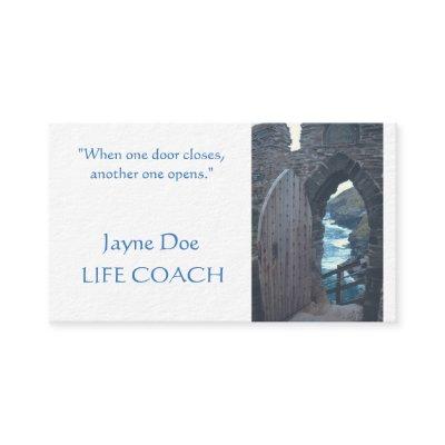 CUSTOMIZABLE BUSINES CARDS/ "WHEN ONE DOOR OPENS"