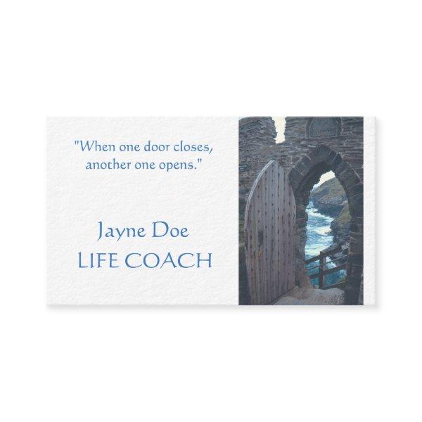 CUSTOMIZABLE BUSINES CARDS/ "WHEN ONE DOOR OPENS"