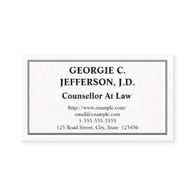 Customizable Counsellor At Law
