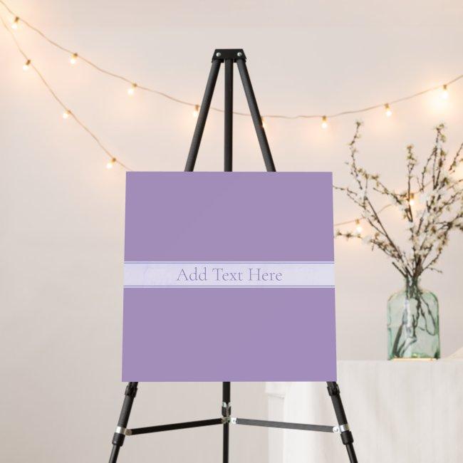 Customizable Elegant Light Lavender Purple Foam Board