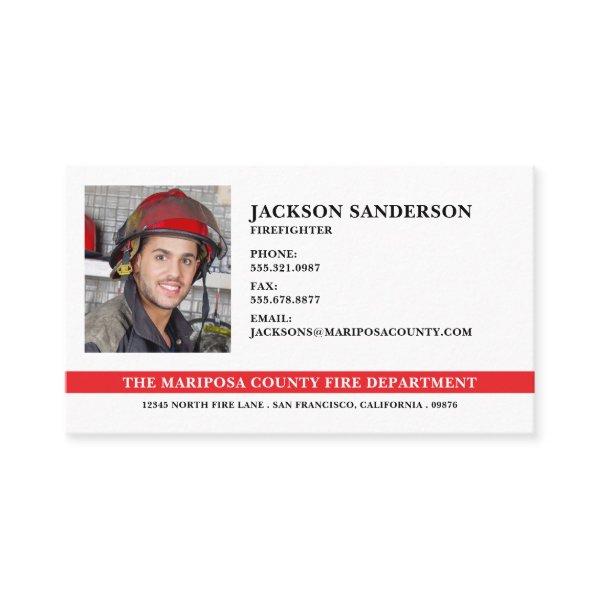 Customizable Fire Department Firefighter Photo