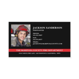 Customizable Fire Department Firefighter Photo